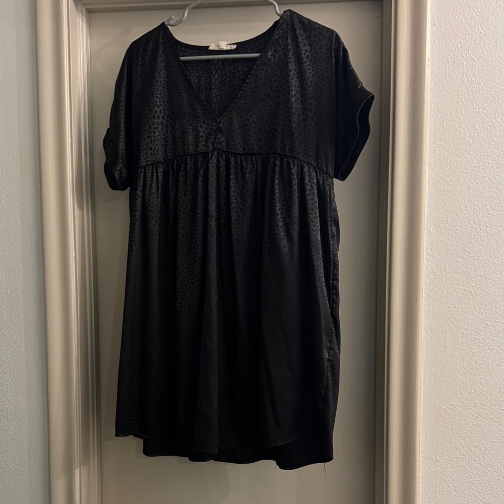 Entro Black Patterned Dress